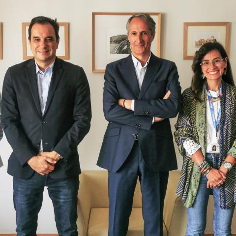 Maribel Santos, Sergio Vázquez Torrón, Óscar Carballo, María Serrano and Celestino Rodríguez