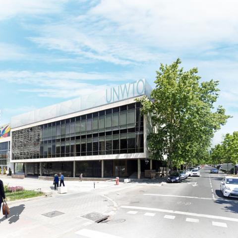 The new headquarters of the World Tourism Organization with the hallmark of Ineco