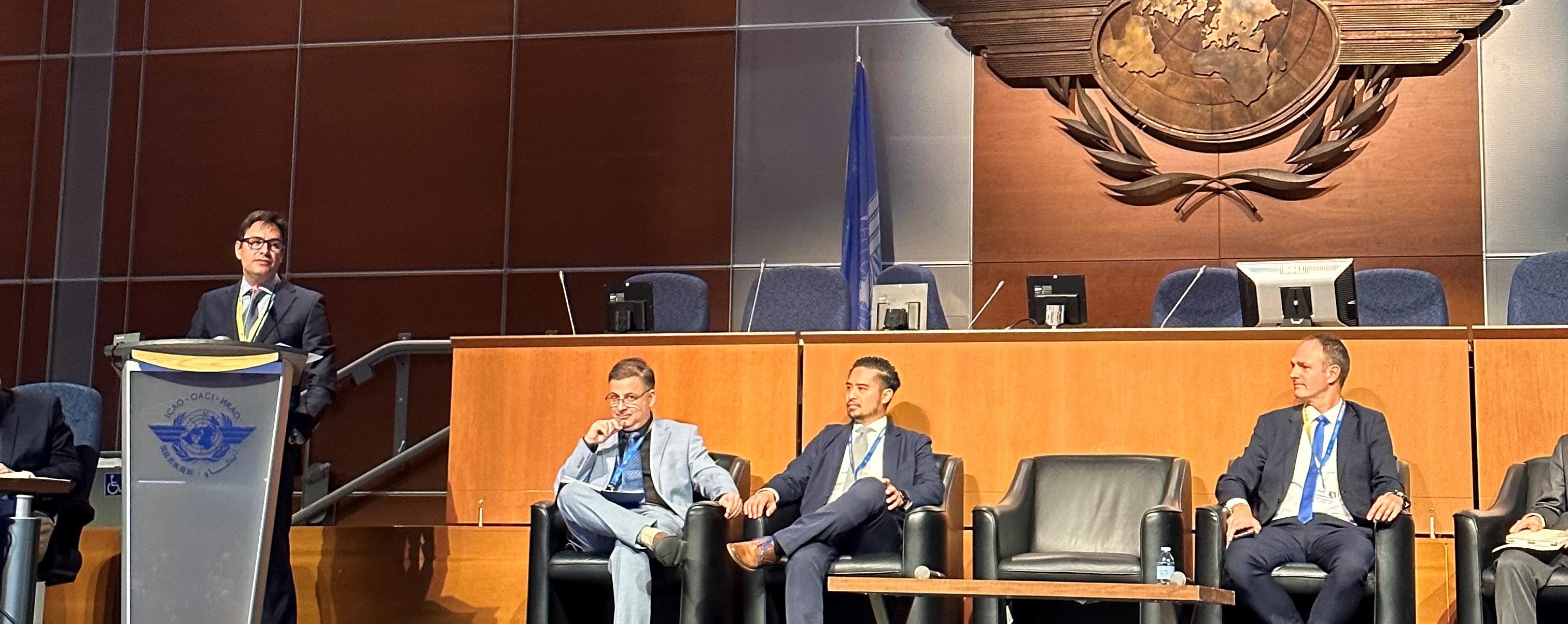 Javier de Andrés, during his speech