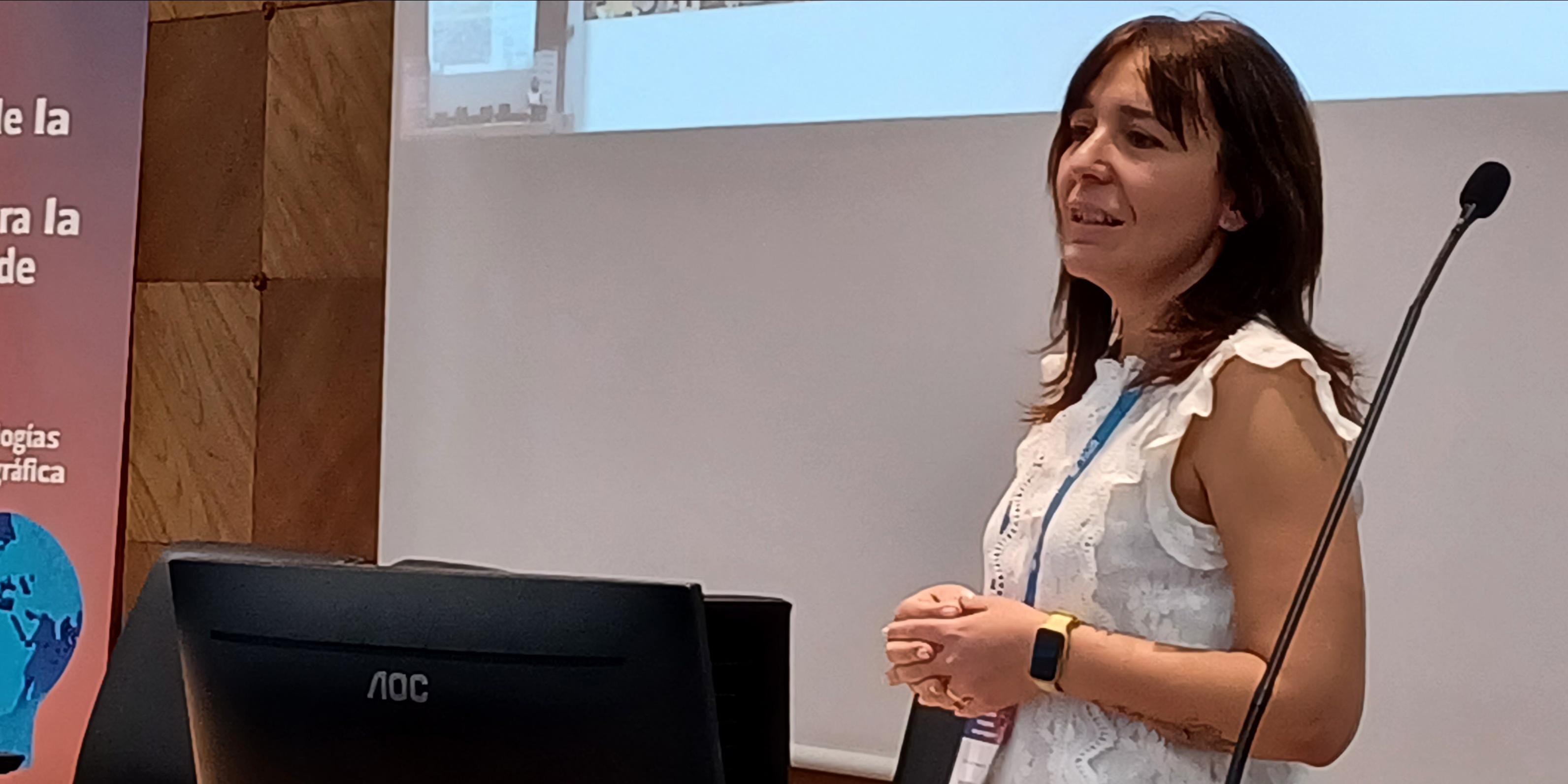 Laura Martín presented her paper "3D modelling techniques in GIS from open data to implement in City Information Modelling (CIM)"