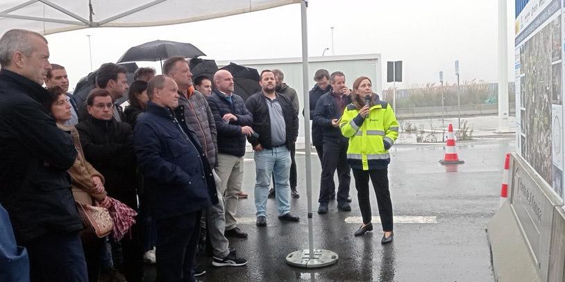 María Dolores Salorio emphasised that: "with the construction of this infrastructure connecting the railway on the Atlantic axis and the port, sustainability in land freight transport in Spain is boosted".