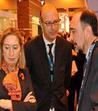 Ana Pastor, Minister of Public Works, visits Ineco’s stand at World ATM Congress