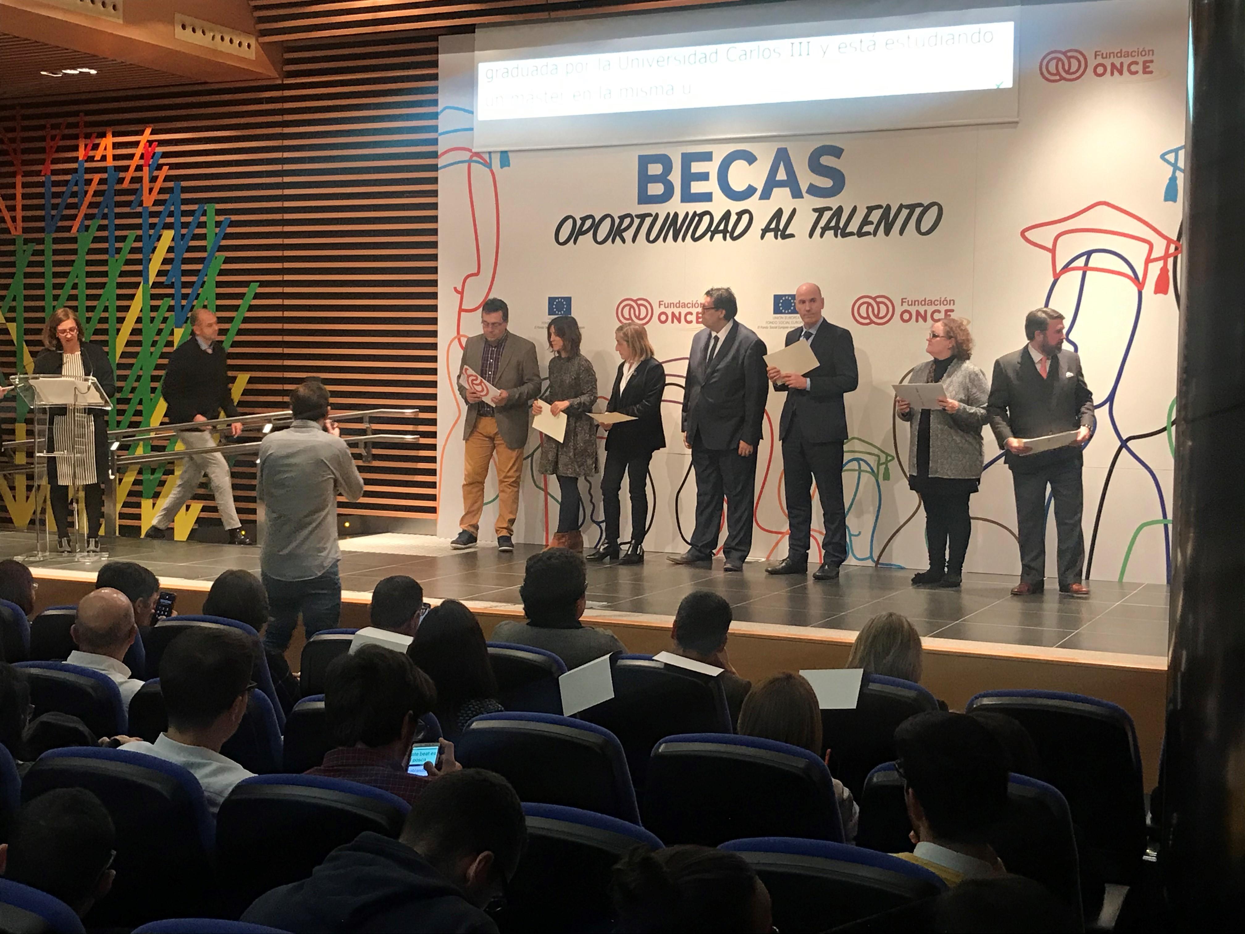 Ineco otorga cinco becas dentro del programa de la Fundación Once