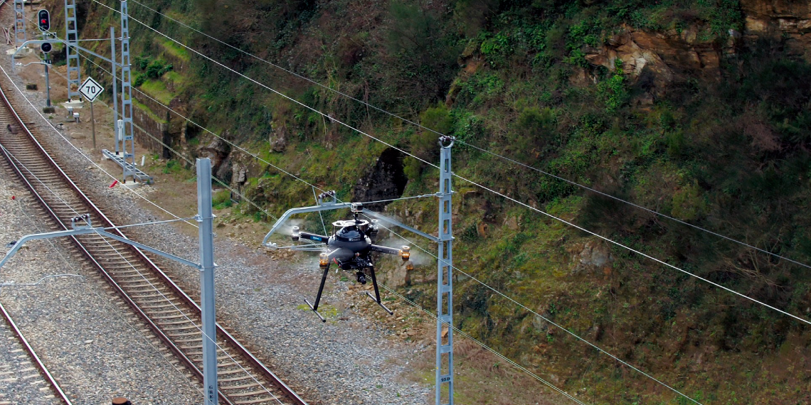 Telefónica, Ineco, Adif and Huawei implement a remote inspection solution for railway tracks in Galicia based on 5G and drones